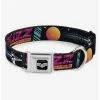 Hot Sale 😍 Disney Pixar Lightyear Mission Patches Collage Black Seatbelt Buckle Dog Collar ⌛