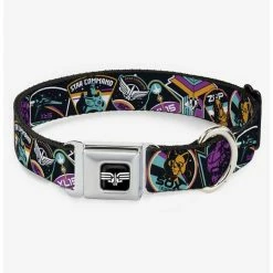Best reviews of ❤️ Disney Pixar Lightyear Mission Patches Collage Multicolor Seatbelt Buckle 🛒 Dog Collar ✨