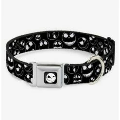 Cheapest 🔔 Disney Nightmare Before Christmas Jack Outline Expressions Seatbelt Buckle ✔️ Dog Collar ✨