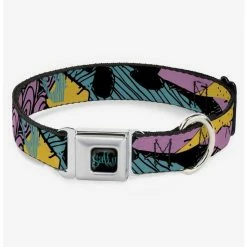 Hot Sale 🌟 Disney Nightmare Before Christmas Sally Dress Patchwork Seatbelt Buckle Dog Collar 🔔