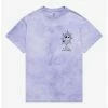 Promo 🛒 The Nightmare Before Christmas Jack Skellington Web Purple Tie-Dye T-Shirt 👍