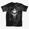 Top 10 👏 The Nightmare Before Christmas King Jack Tie-Dye Boyfriend Fit 🧨 Girls T-Shirt ⌛