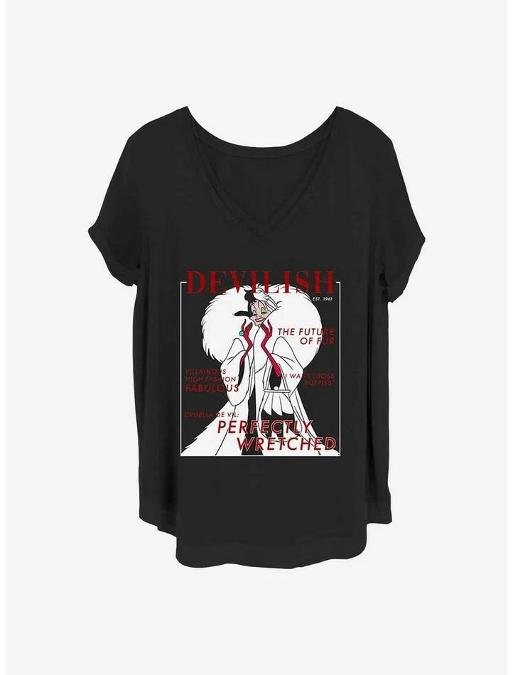 Best reviews of ✔️ Disney Cruella Devilish Vogue Girls T-Shirt Plus Size ❤️ 1 Best reviews of ✔️ Disney Cruella Devilish Vogue Girls T-Shirt Plus Size ❤️
