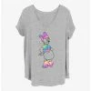 Cheap 🌟 Disney Daisy Duck Daisy Dye 🤩 Girls T-Shirt Plus Size ⌛