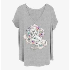 Outlet 🤩 Disney The Little Mermaid Sea Shells Girls T-Shirt Plus Size 🎉