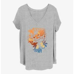 Budget ✔️ Disney Lilo & Stitch Aloha Stitch Girls T-Shirt Plus Size 😍