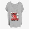 Promo 🌟 Disney Lilo & Stitch Badness Level Girls T-Shirt Plus Size 👏