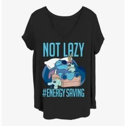 Top 10 ✨ Disney Lilo & Stitch Lazy Energy Girls T-Shirt Plus Size 🧨