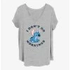 Best Sale 🔔 Disney Lilo & Stitch I Don't Do Mornings Girls T-Shirt Plus Size ✔️
