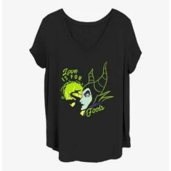 Hot Sale 🤩 Disney Maleficent Fools Love Girls T-Shirt Plus Size 🌟