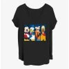 Buy 💯 Disney Mickey Mouse Bro Time 🎁 Girls T-Shirt Plus Size ✨