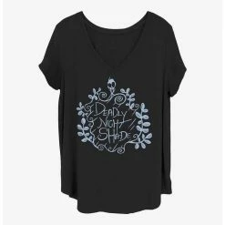 Best reviews of ✔️ Disney The Nightmare Before 🤩 Christmas Deadly Nightshade Girls T-Shirt Plus Size 😍
