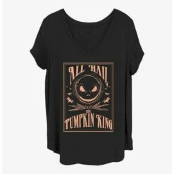 Deals 🤩 Disney The Nightmare Before ❄ Christmas Hail The Pumpkin King Girls T-Shirt Plus Size 🥰
