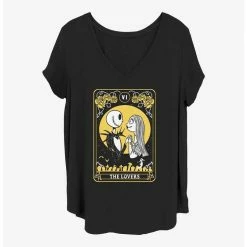 Best Pirce ❤️ Disney The Nightmare Before 🔔 Christmas Lovers Tarot Girls T-Shirt Plus Size ✨
