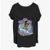 Brand new ✔️ Disney The Princess and the Frog Tiana Love 👏 Girls T-Shirt Plus Size 🔔