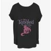Buy 🎁 Disney Tangled Rapunzel Silhouette Girls T-Shirt Plus Size 🌟