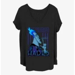 Coupon 🛒 Disney Villains Hades Finger Smoke 🔥 Girls T-Shirt Plus Size ✨