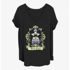 Brand new 🛒 Disney Villains Pure Evil Queen Girls T-Shirt Plus Size 🎁