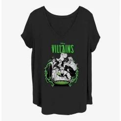 New ⌛ Disney Villains Villainous Squad Girls T-Shirt Plus Size 👍