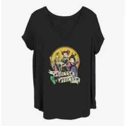 Best Pirce ⌛ Disney Hocus Pocus Sanderson Sisters ⌛ Girls T-Shirt Plus Size 😉
