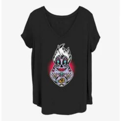 Discount 😉 Disney The Little Mermaid Sugar Skull Ursula Girls T-Shirt Plus Size ⌛