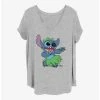 New 🛒 Disney Lilo & Stitch Big Hula Girls T-Shirt Plus Size ⭐
