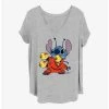 Best reviews of ⌛ Disney Lilo & Stitch Big Suit Stitch 🌟 Girls T-Shirt Plus Size 💯