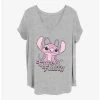 Best Sale ✨ Disney Lilo & Stitch Fluffy Angel 😉 Girls T-Shirt Plus Size 🎁