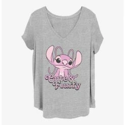 Best Sale ✨ Disney Lilo & Stitch Fluffy Angel 😉 Girls T-Shirt Plus Size 🎁