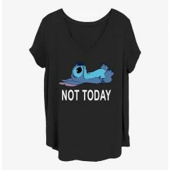 Discount ✨ Disney Lilo & Stitch Not Today 🔔 Girls T-Shirt Plus Size 🔥