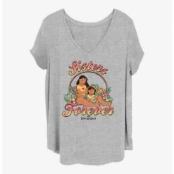 Cheapest 🤩 Disney Lilo & Stitch Sisters Forever Girls T-Shirt Plus Size 💯