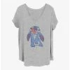 Brand new ❤️ Disney Lilo & Stitch In My Head 🎁 Girls T-Shirt Plus Size 😍