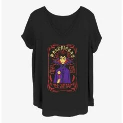Hot Sale ⭐ Disney Maleficent Evil Doer ❤️ Girls T-Shirt Plus Size ⌛