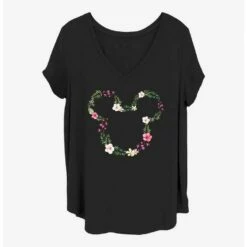Cheapest 🔔 Disney Mickey Mouse Floral Mickey 😀 Girls T-Shirt Plus Size ⭐