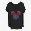 Best Pirce 🔔 Disney Mickey Mouse Mickey Mandala Fill Girls T-Shirt Plus Size ⭐