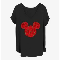 Promo 👍 Disney Minnie Mouse Mickey Roses Girls T-Shirt Plus Size 🥰