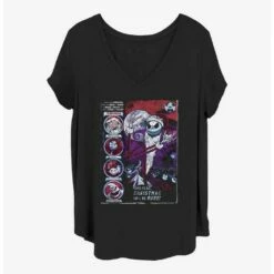 Cheap 🌟 Disney The Nightmare Before Christmas First Nightmare Girls T-Shirt Plus Size 🥰