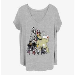 Wholesale 🔔 Disney The Nightmare Before Christmas Spooky Squad 🎁 Girls T-Shirt Plus Size ⭐