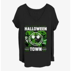 Promo 🔔 Disney The Nightmare Before Christmas Halloweentown Girls T-Shirt Plus Size ✨