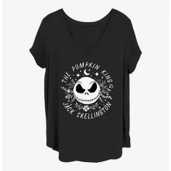 Cheapest 👏 Disney The Nightmare Before Christmas Jack The Pumpkin King Girls T-Shirt Plus Size 🔥