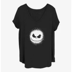 Coupon 💯 Disney The Nightmare Before Christmas Jack Splatter Girls T-Shirt Plus Size 😀