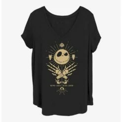 Promo ⭐ Disney The Nightmare Before ❄ Christmas King Jack Girls T-Shirt Plus Size 👏