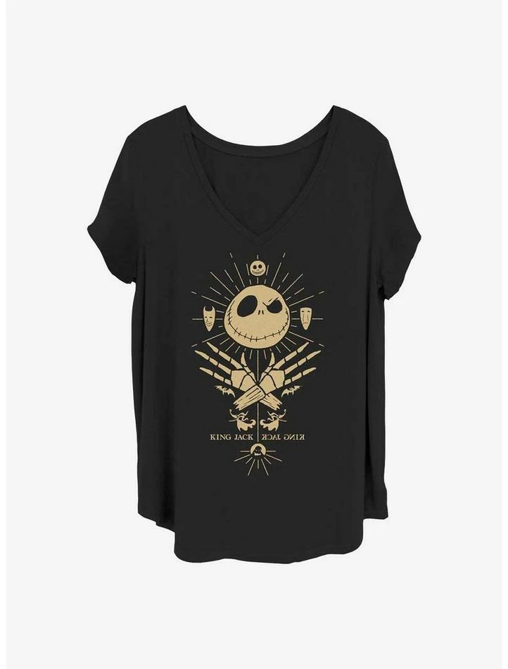 Promo ⭐ Disney The Nightmare Before ❄ Christmas King Jack Girls T-Shirt Plus Size 👏 1 Promo ⭐ Disney The Nightmare Before ❄ Christmas King Jack Girls T-Shirt Plus Size 👏