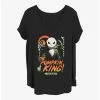 Best deal 🔔 Disney The Nightmare Before Christmas Jack The Pumpkin King Girls T-Shirt Plus Size 🛒