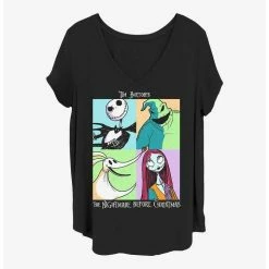 Best Sale ⌛ Disney The Nightmare Before Christmas The Scream Team Girls T-Shirt Plus Size 🤩