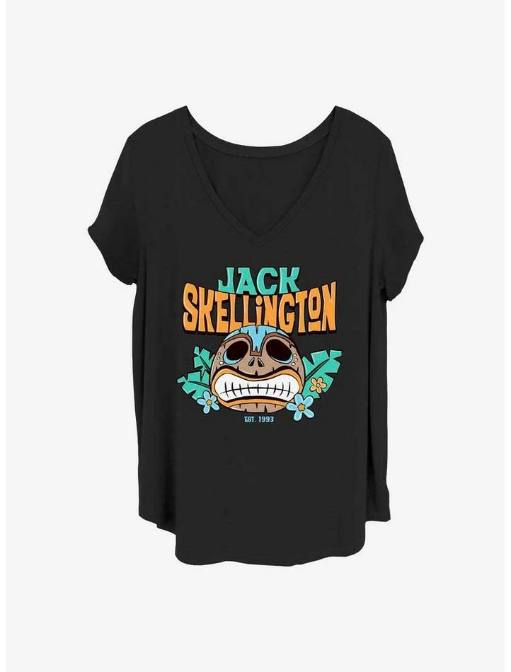 Hot Sale ✨ Disney The Nightmare Before 😉 Christmas Tiki Jack Girls T-Shirt Plus Size 🌟 1 Hot Sale ✨ Disney The Nightmare Before 😉 Christmas Tiki Jack Girls T-Shirt Plus Size 🌟