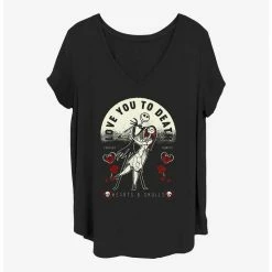 Buy ⌛ Disney The Nightmare Before 🔔 Christmas To Death Girls T-Shirt Plus Size ⌛