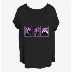 Budget 🥰 Disney Villains Villainous Tarot Girls T-Shirt Plus Size 🥰