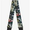Deals 🥰 The Nightmare Before Christmas 4 Character Group Cemetery Scene Guitar Strap 👍
