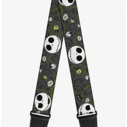 Wholesale β¨ The Nightmare Before Christmas Jack Expressions π Halloween Guitar Strap βοΈ
